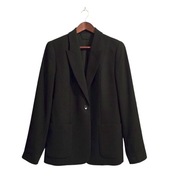 Elie Tahari Black Wendy Jacket Sz 12 - Picture 2 of 10